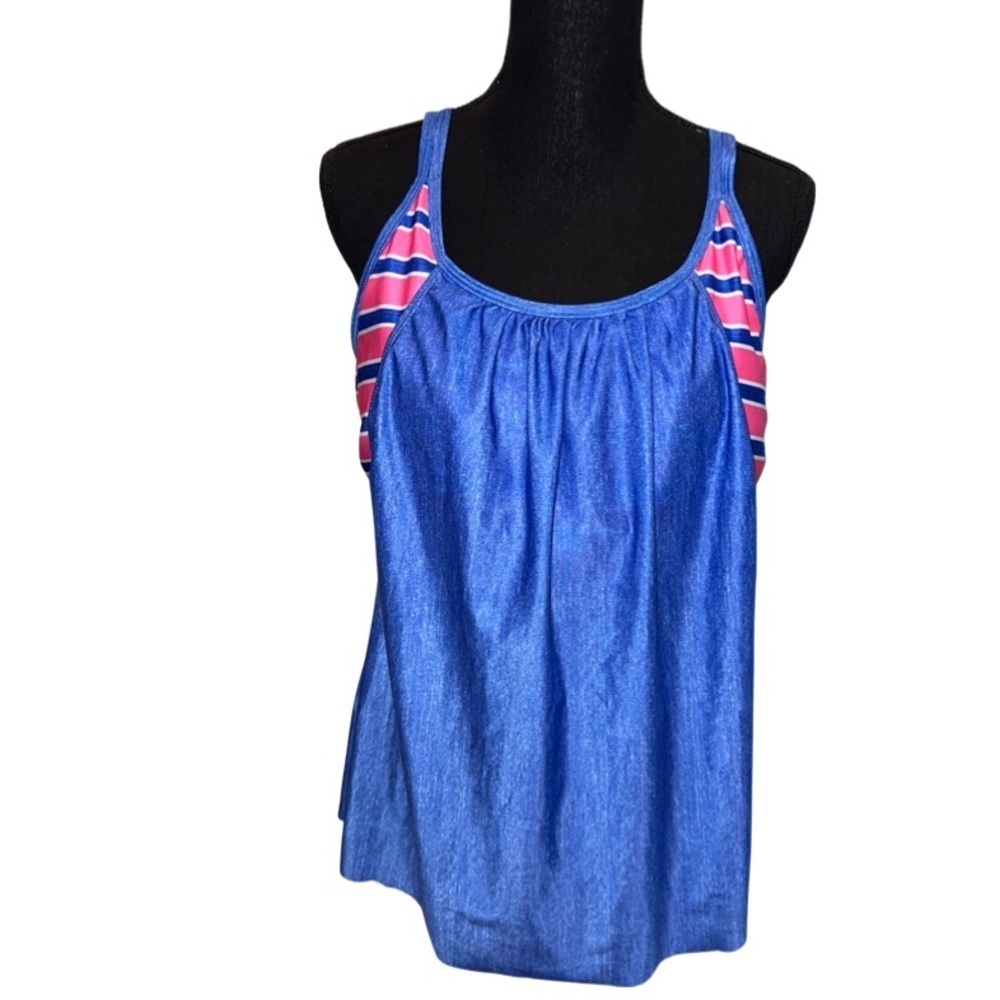 Zando Tankini Blue and Pink Size XXL